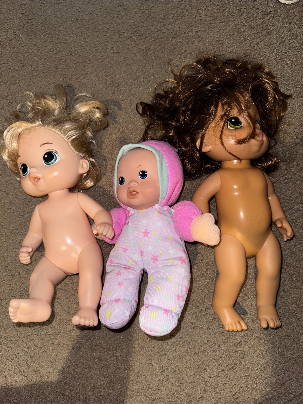 Baby Doll Trio - Pink Star Print Outfit